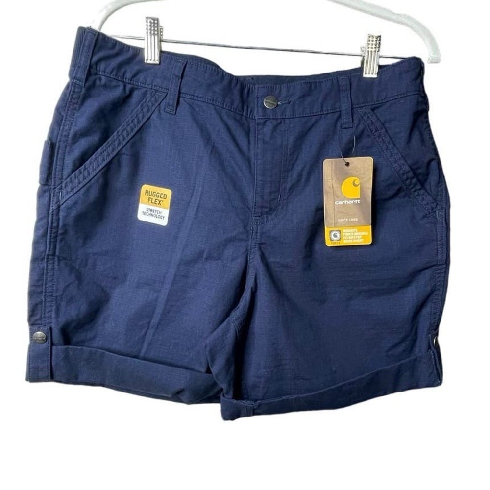 Carhartt Navy Women's Rugged Flex Cargo Shorts